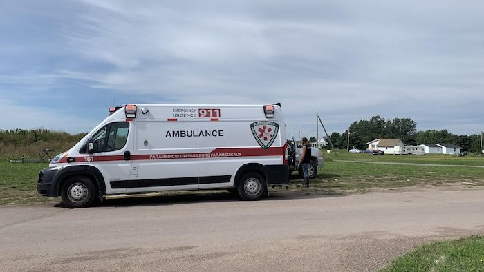An ambulance in New Brunswick.