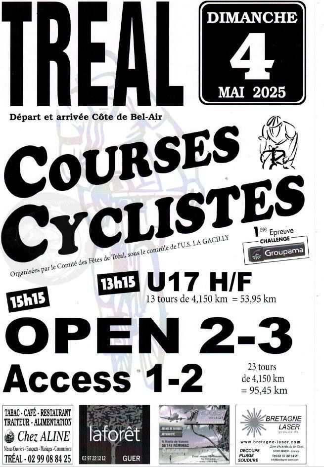 Tréal May 4, 2025 Info of cycling races