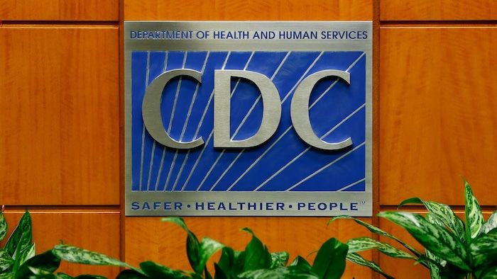 A sign with the Centers for Disease Control and Prevention logo at Tom Harkin Global Communications Center on October 5, 2014 in Atlanta, Georgia.
