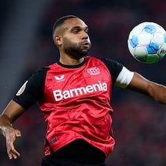 Jonathan Tah, in a match with Bayer Leverkusen.