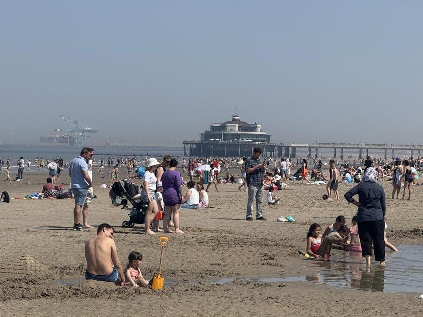 At the peak moment, 40,000 people were in Blankenberge yesterday.