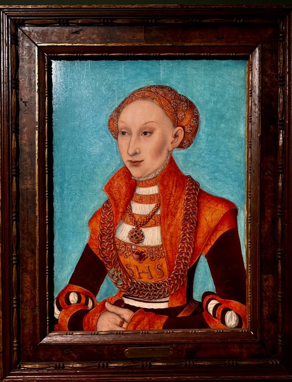 Portrait of Cleves Sibylle Oil on wood from 1535 Lucas Cranach the Old