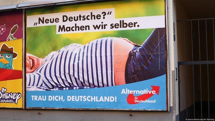 An advertising poster for the alternative election campaign for Germany.
