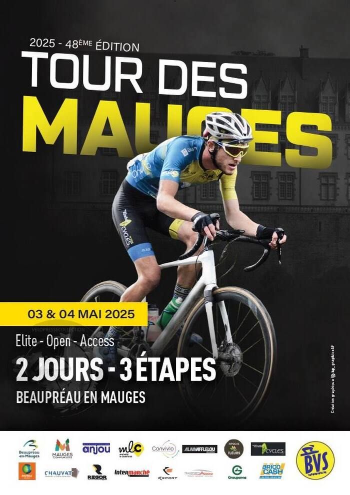 Tour des Mauges May 3 and 4, 2025 Cycling race poster