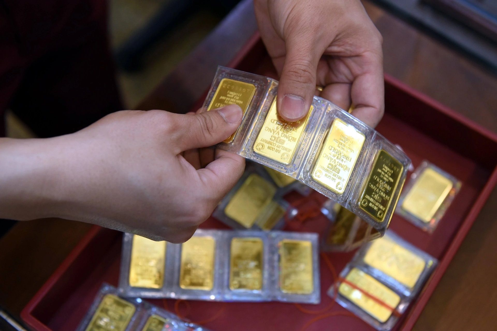 Gold prices on the internal market are stable. Photo: Thanhnien.vn
