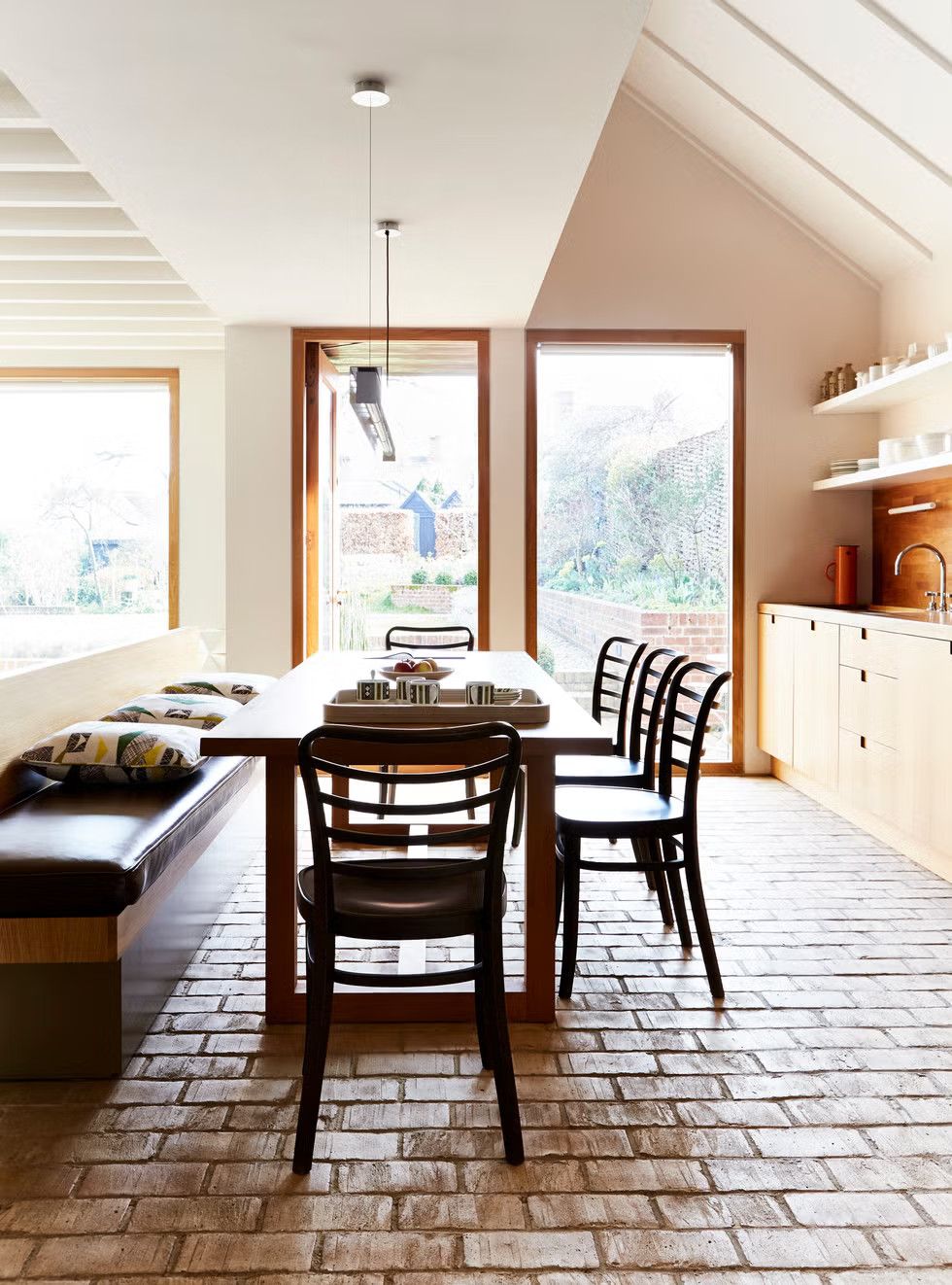Contemporary decoration brick kitchen