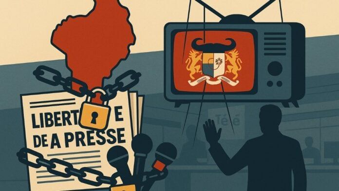 Illustration censorship of the media @Afrik Chat Illustration censorship of the media @Afrik Chat