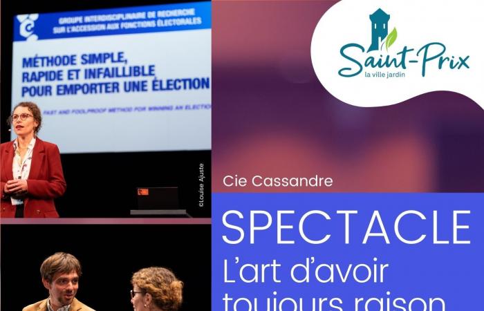 Theater-conference: “the art of always right” of the Cassandre company