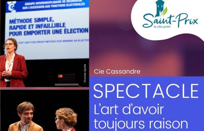 Theater-conference: “the art of always right” of the Cassandre company