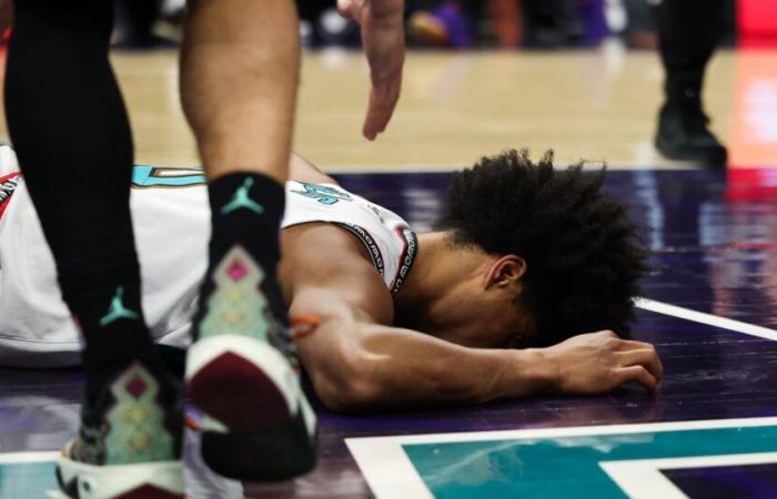 VIDEO – NBA – Big fright for Jaylen Wells, evacuated to the hospital after trying a funklors of the match between the Hornets and the Grizzlies