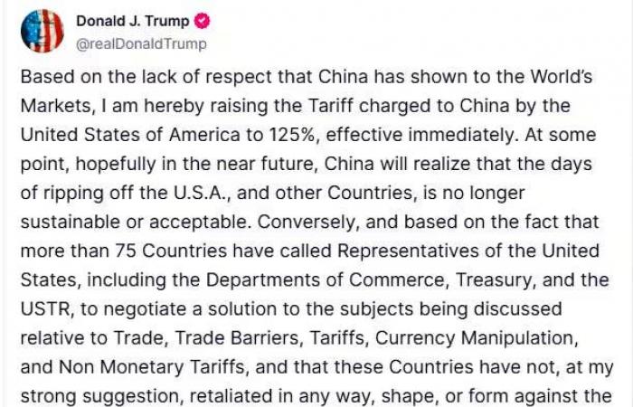 Trade war: Trump suspends his surcharges, except for China – Swiss