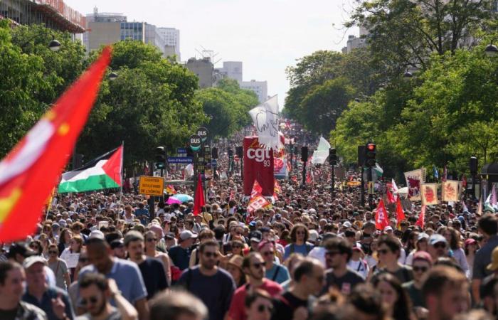 157,000 demonstrators throughout France according to the police, 300,000 according to the CGT; The Parisian parade marked by clashes around a PS stand