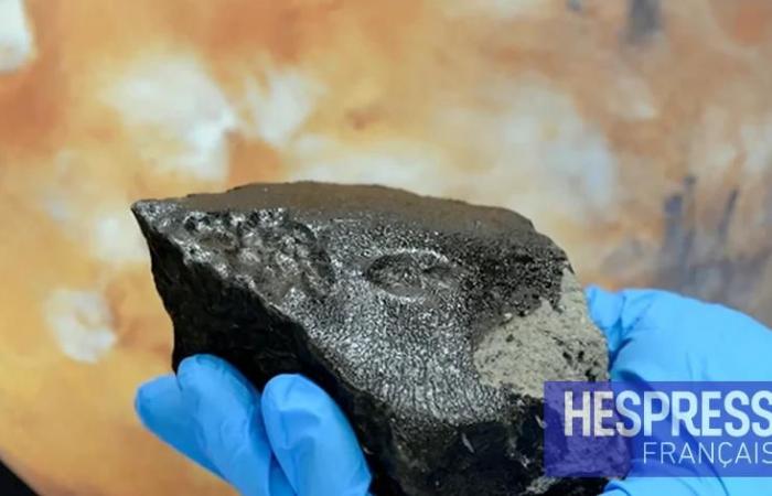 A meteority discovered in Morocco delivers evidence on the presence of water on Mars