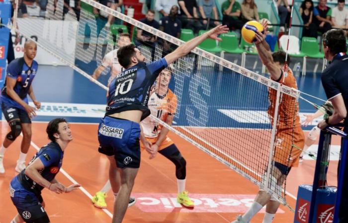 The VB towers led two sets to one in his match 2 of the semi-finals against Montpellier