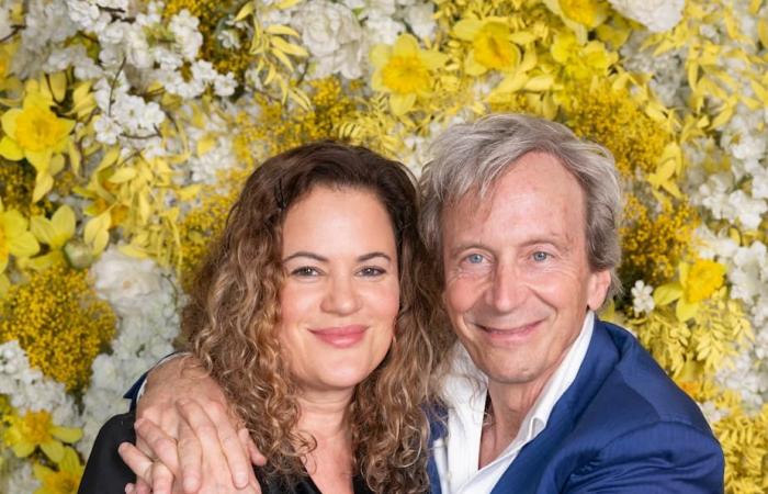 Rare couple outing for Alain Choquette and her lover