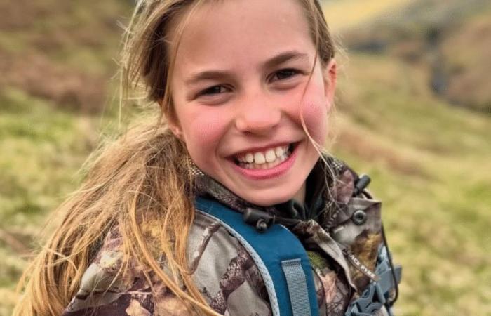 The strange jacket camouflage of Princess Charlotte in the official photo of her 10 years