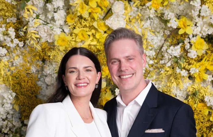 Rare couple outing for Alain Choquette and her lover