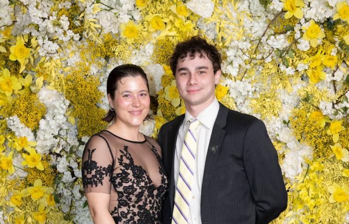 Rare couple outing for Alain Choquette and her lover