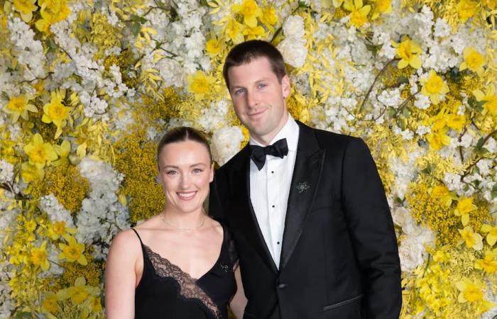 Rare couple outing for Alain Choquette and her lover