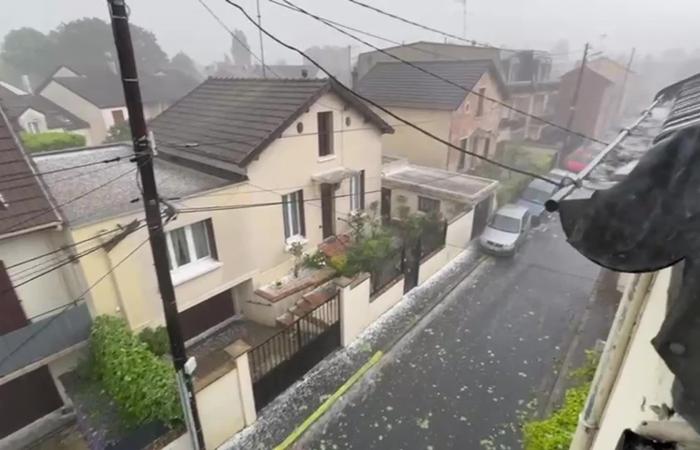 An important episode of hail touches Île-de-France