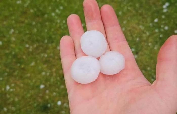 Thunderstorms in Béarn: hail fell in places this Saturday afternoon, with sometimes big hailstones