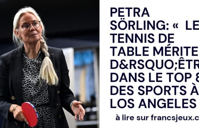 “Table tennis deserves to be in the top 8 sports in Los Angeles”