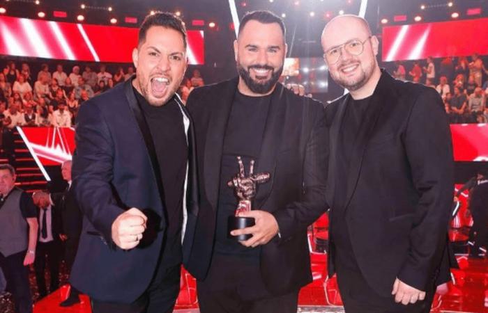 The northern singer Sébastien Longhi, member of the group Il Cello, wins the final of The Voice