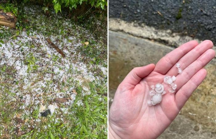 Thunderstorms in Béarn: hail fell in places this Saturday afternoon, with sometimes big hailstones