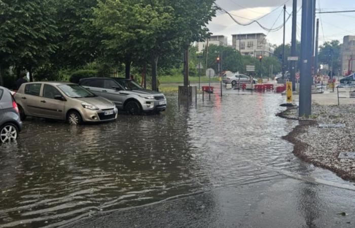 A hail storm strikes Lyon this Saturday afternoon Saturday