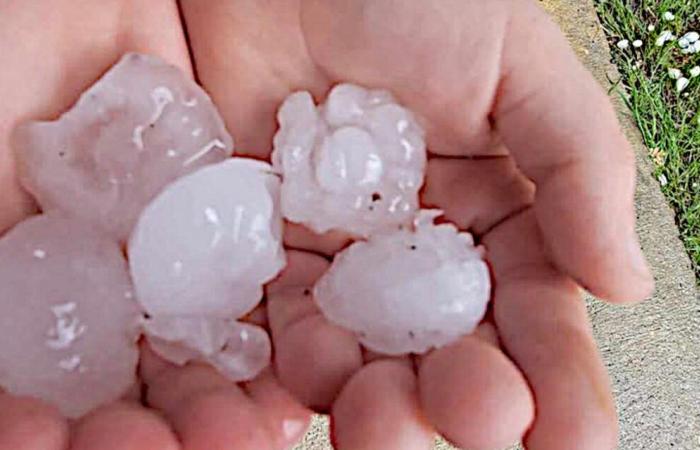 Thunderstorms in Béarn: hail fell in places this Saturday afternoon, with sometimes big hailstones
