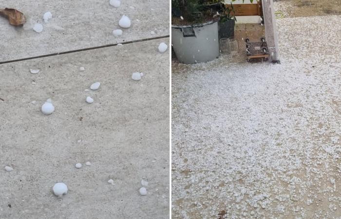 Thunderstorms in Béarn: hail fell in places this Saturday afternoon, with sometimes big hailstones