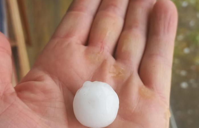 Thunderstorms in Béarn: hail fell in places this Saturday afternoon, with sometimes big hailstones