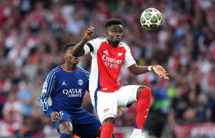 PSG: SAKA totally amazed by Parisians