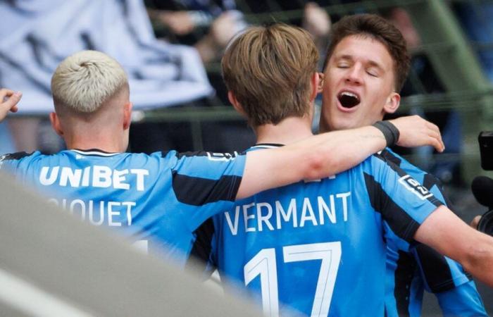Despite a late awakening of Anderlecht, Bruges won the Belgian Cup thanks to a double of vermant