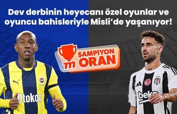 Fenerbahçe – The excitement of Besiktas derby is living in Misli with special games and player bets!