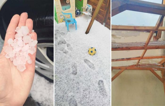 Thunderstorms in Béarn: hail fell in places this Saturday afternoon, with sometimes big hailstones