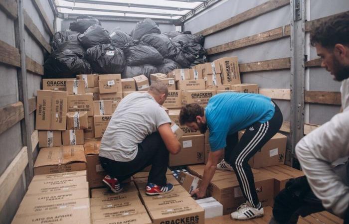 Departure from the 131st Aid convoy of Pope Francis to Ukraine