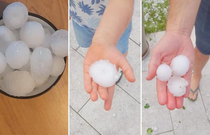 Thunderstorms in Béarn: hail fell in places this Saturday afternoon, with sometimes big hailstones