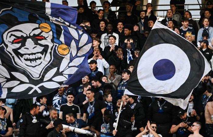 A group of supporters from Paris FC dissolved