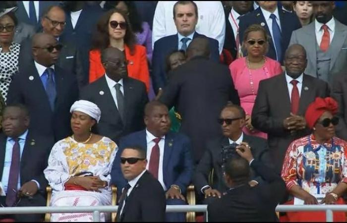 Responsible by the President of the Republic, Mansouri takes part in the Gabonese President’s inauguration ceremony