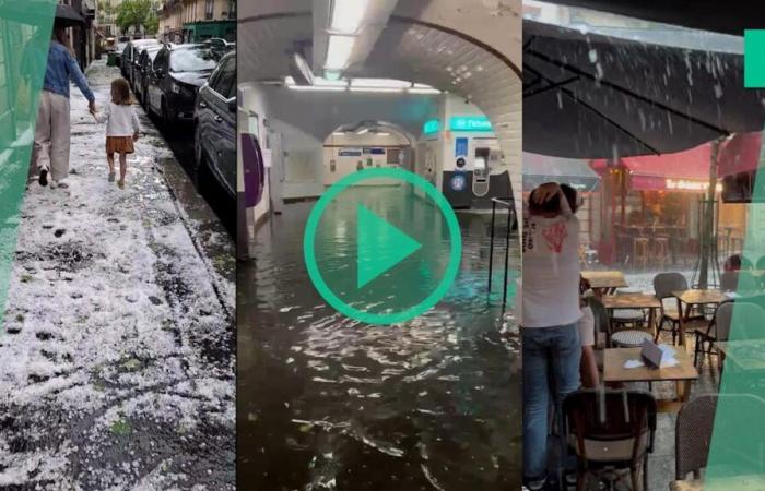 In Paris, these hailstones in May took everyone in short