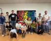Ten young people of the lady carried out a work of art with the painter Tamazh